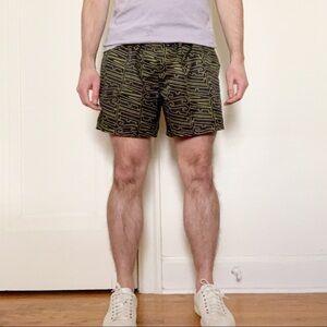 VFILES Men’s 5” Logo Swim Shorts Black Size Medium